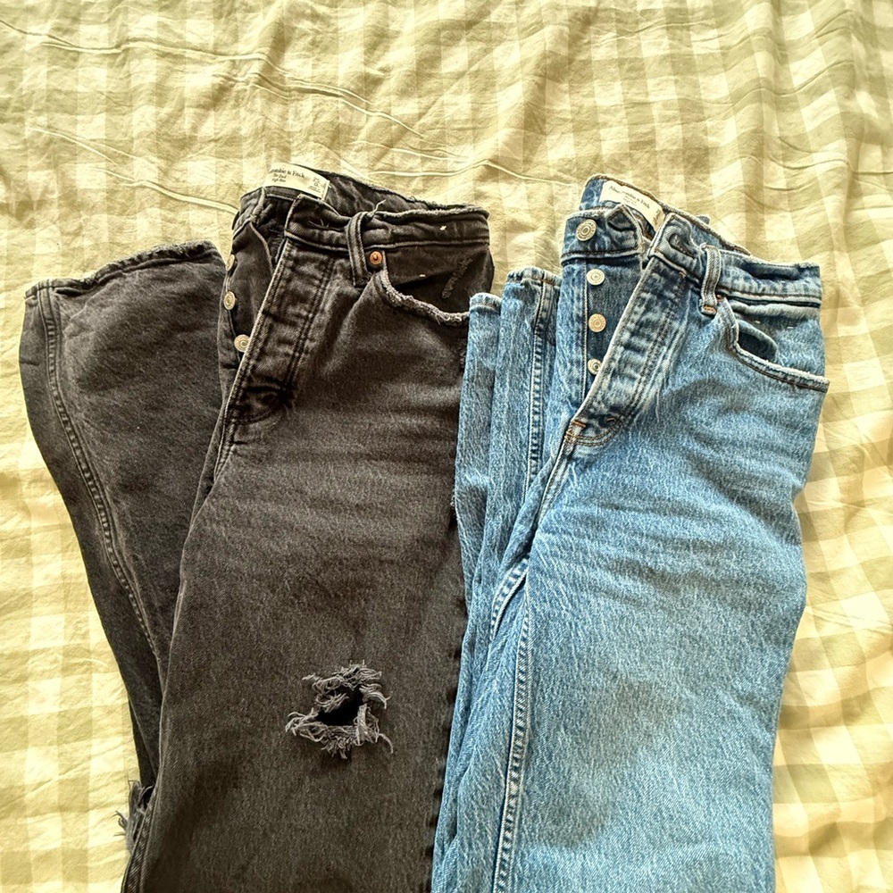 Abercrombie & Fitch High Rise Dad Jeans